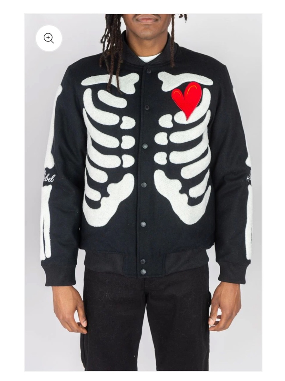 Rebel Minds Skeleton Melton Jacket